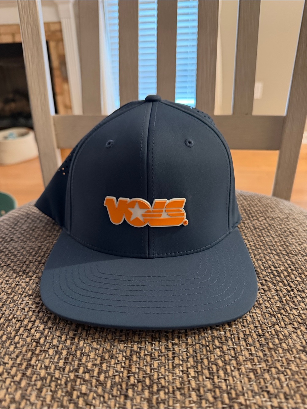 VOLs Navy Structured Snapback Hat with Orange Logo